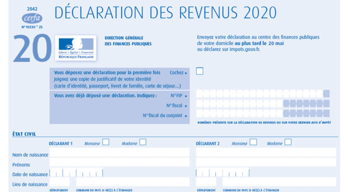 déclaration 2020